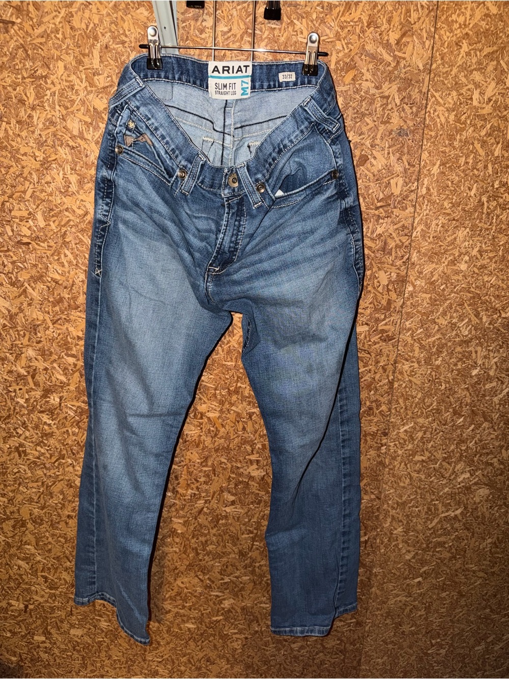 Ariat Men's Slim Straight Medium Blue Jeans